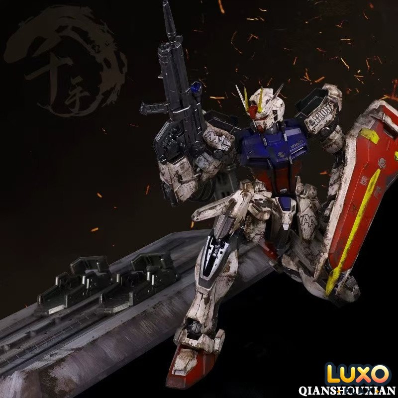 Bandai MG GAT-X105 Mobile Suit Gundam SEED Aile Striker Hand-painted and Aged Ver.
