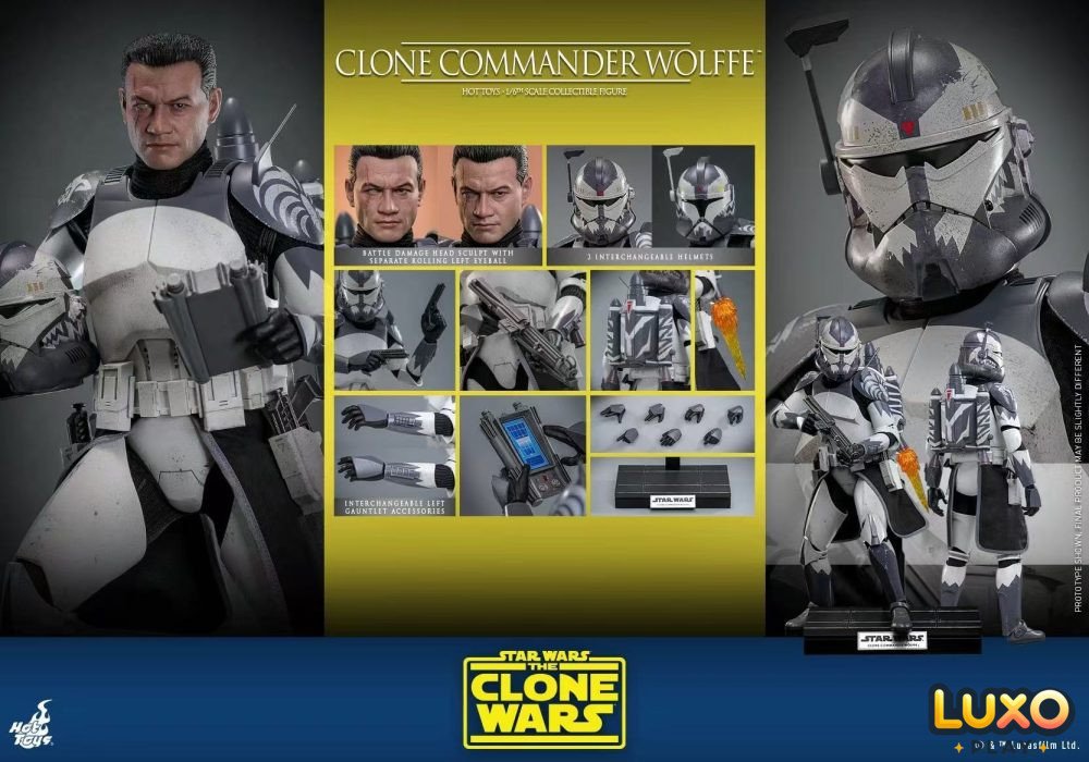 HotToys 1/6 TMS141 Star Wars: The Clone Wars Clone Commander Wolffe