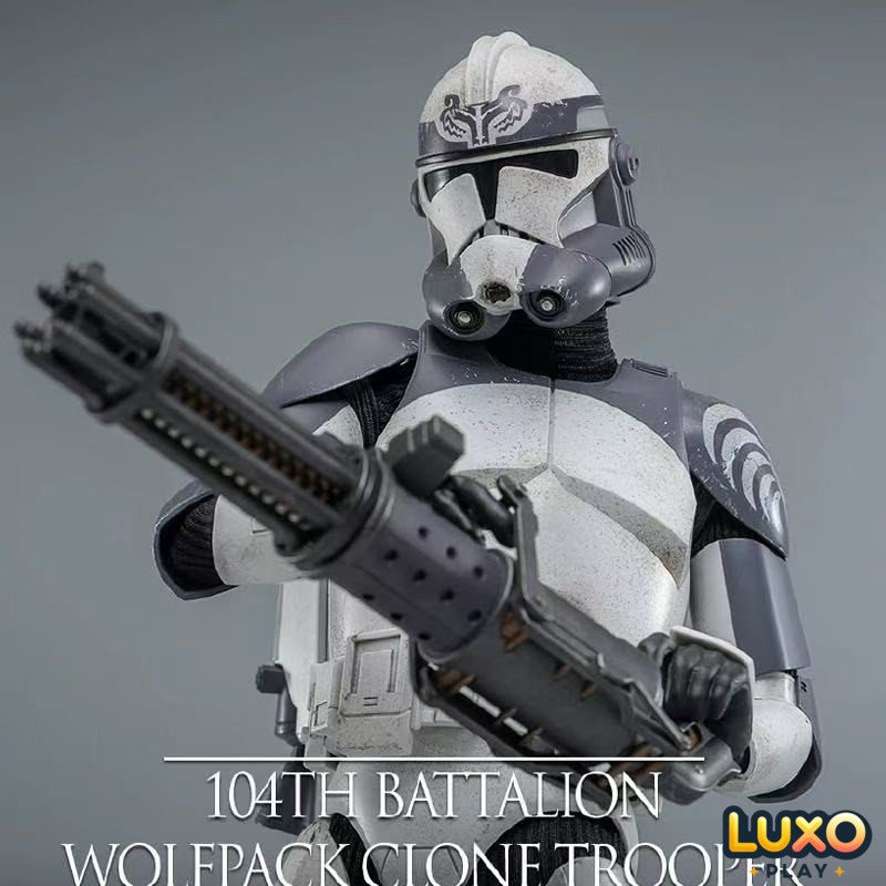 HotToys 1/6 TMS142/TMS143 Star Wars: The Clone Wars Wolfpack 104th Battalion Clone Trooper